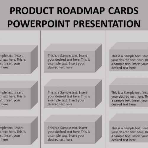 Product Roadmap Cards PowerPoint Template