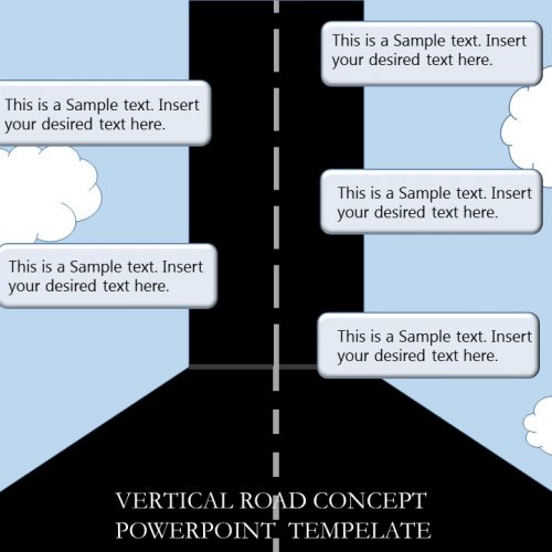 Vertical Roadmap Concept PowerPoint Template