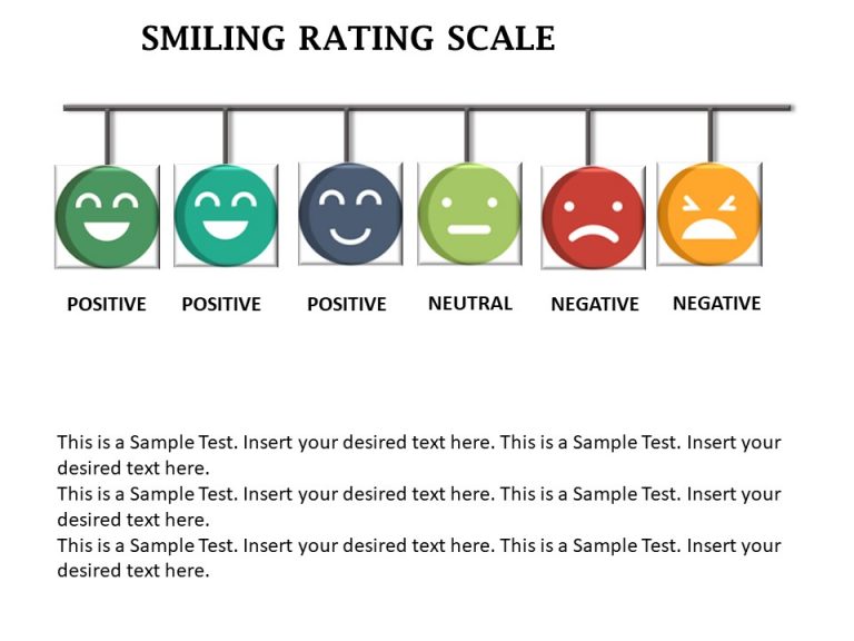 Smile Rating Scale PowerPoint Template Slide - Slidevilla