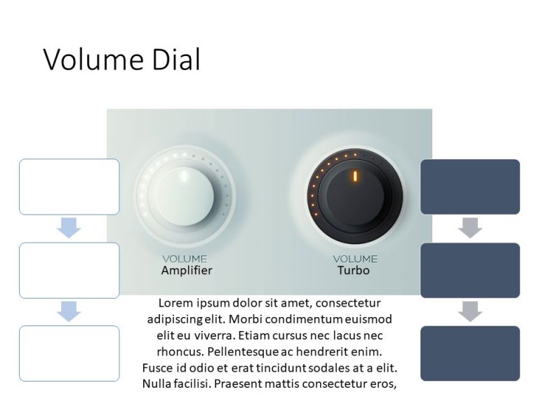 Volume Dial PowerPoint Template
