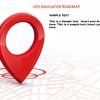 GPS Navigator Roadmap PowerPoint Template