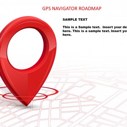 GPS Navigator Roadmap PowerPoint Template