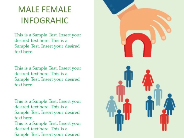 Male Vs Female Charts For Powerpoint Presentationgo 9378