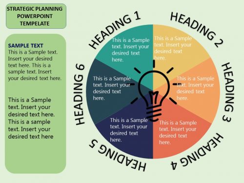 Strategic Planning Cone PowerPoint Template