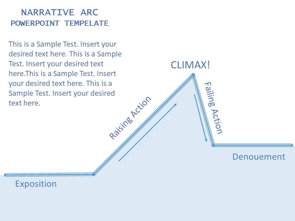 Narrative Arc Powerpoint Template Slide Slidevilla