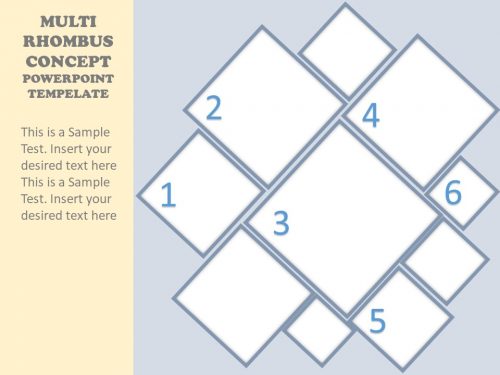 Multi Rhombus Concept PowerPoint Template