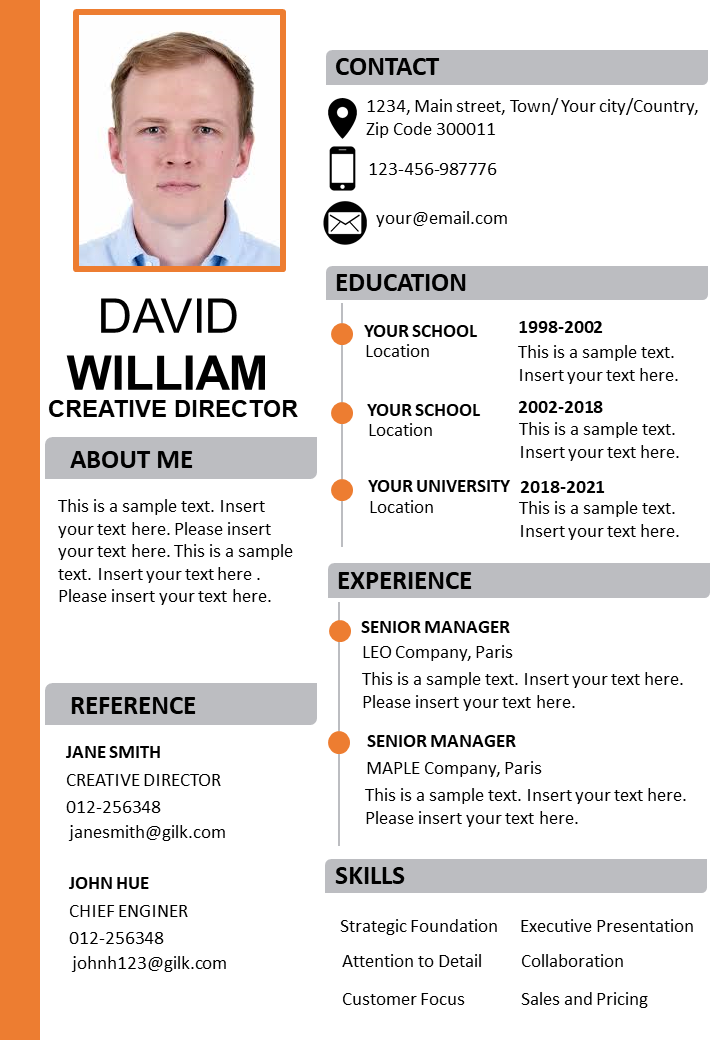 Creative Director Resume Template PPT Slidevilla