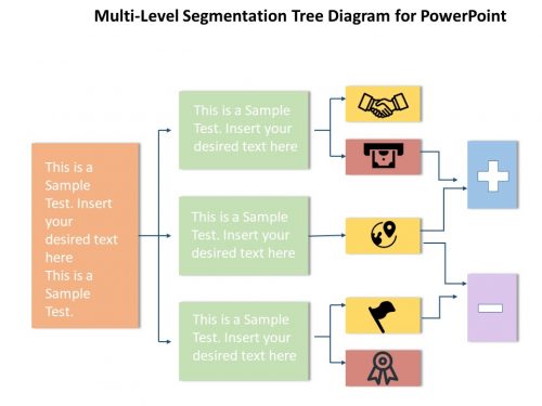 Multi-Level Segmentation Tree Diagram for PowerPoint