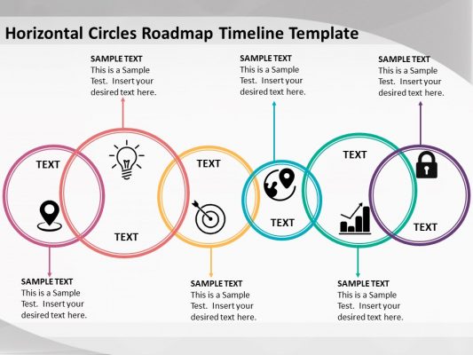 Horizontal Circles Roadmap Timeline Template Slide - Slidevilla