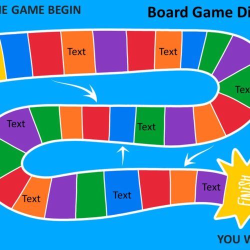 Online Board Game Template (Editable Google Slides)  Board game template, Board  games, Counseling games