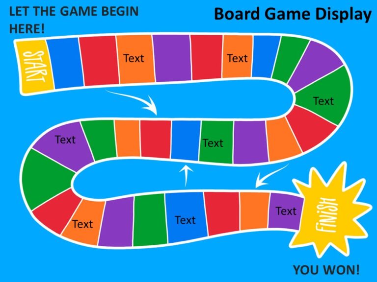 Board Game PowerPoint Template Customizable & Editable PPT