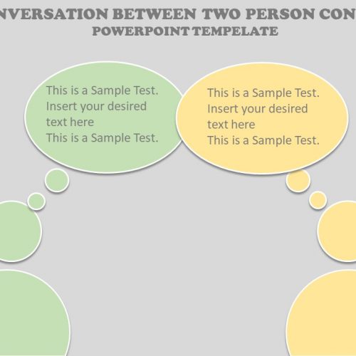 Conversation Between Two Person Concept for PowerPoint Slide