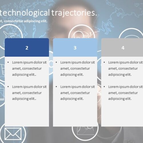 Five Major Technological Trajectories PowerPoint Template