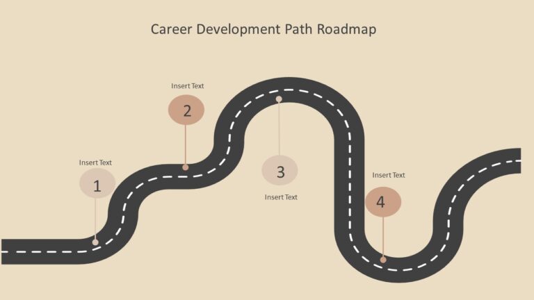 Career Development Path Roadmap For PowerPoint - Slidevilla